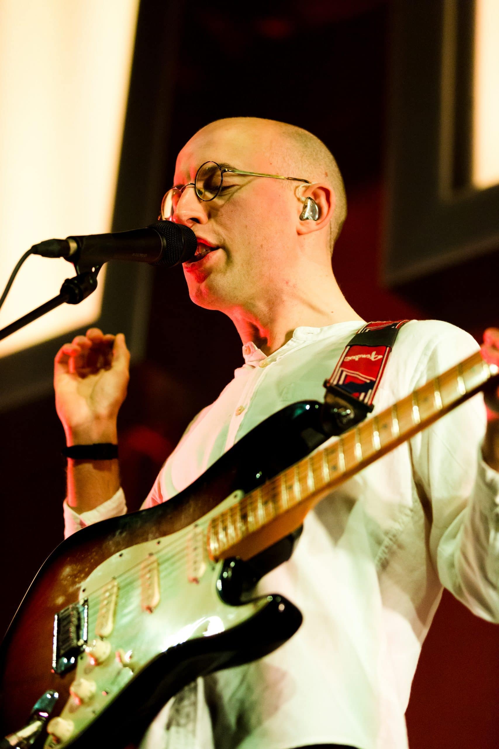 Bombay Bicycle Club playing at O2 Academy Leeds as part of their 2020 tour following the release of Everything Else Has Gone Wrong