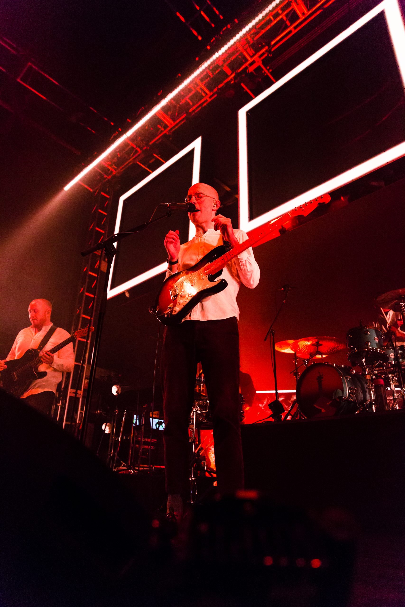 Bombay Bicycle Club playing at O2 Academy Leeds as part of their 2020 tour following the release of Everything Else Has Gone Wrong
