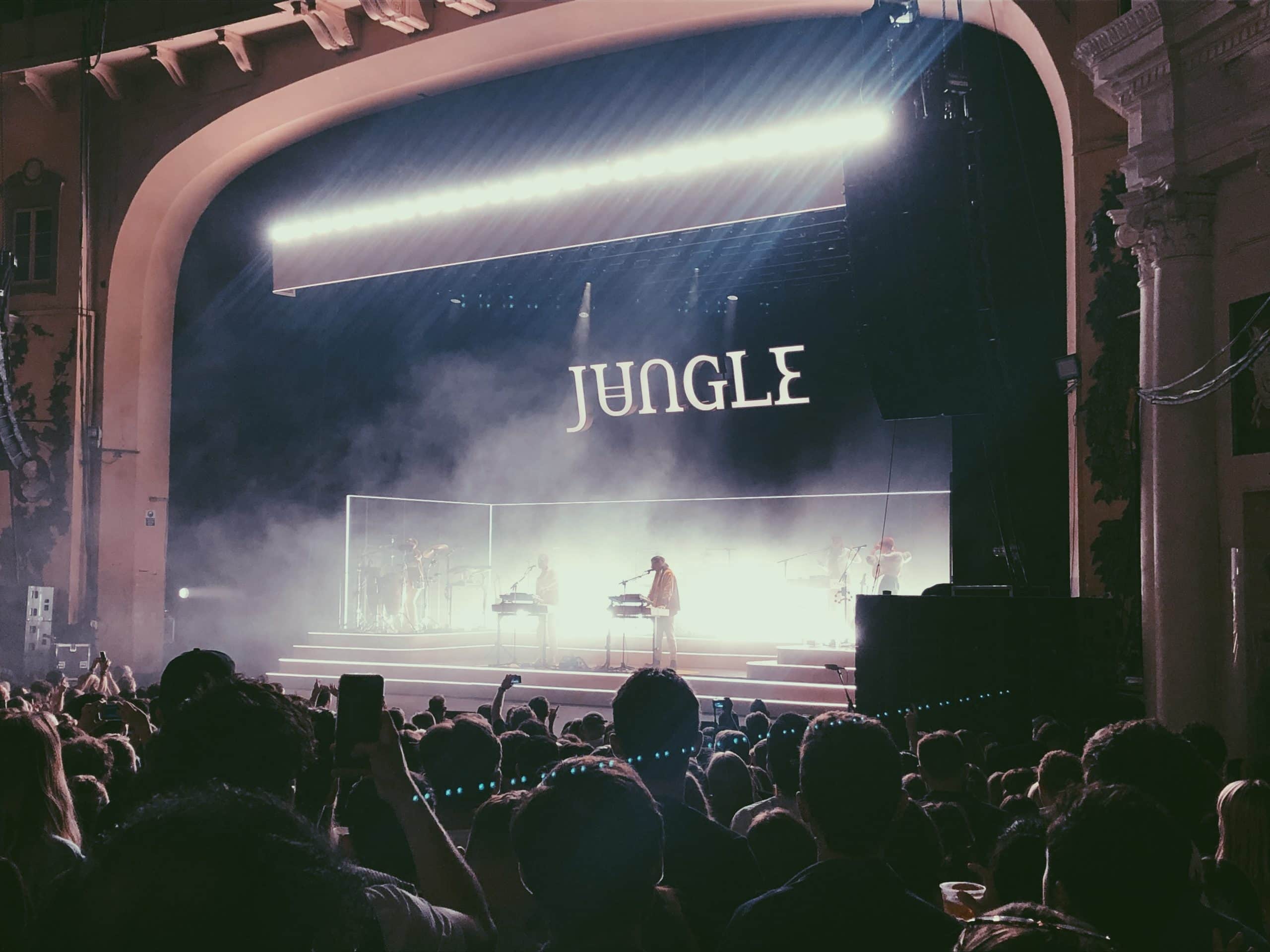 Jungle playing at the O2 Academy in Brixton